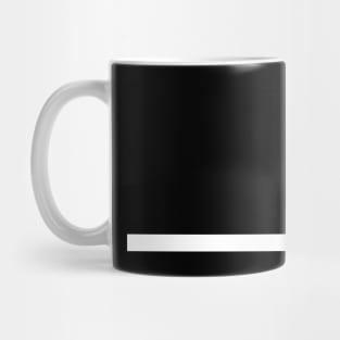 White Minimal Bar by Minimal DM (version 2) Mug